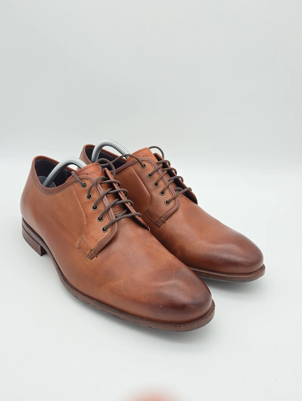Cole Haan Warner Grand Postman Oxford Shoes Cognac Brown Leather Men's 9 Wide‎